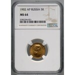 Russia, Nicholas II, 5 Roubles 1902 (АР), St. Petersburg