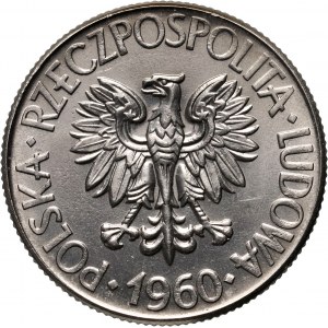 PRL, 10 złotych 1960, Tadeusz Kościuszko, PRÓBA, nikiel