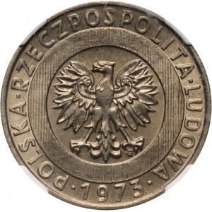 PRL, 20 złotych 1973, Wieżowiec i kłosy, PRÓBA, miedzionikiel