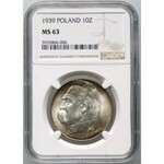 II RP, 10 złotych 1939, Warszawa, Józef Piłsudski