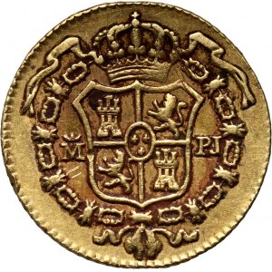 Hiszpania, Karol III, 1/2 escudo 1775 M-PJ, Madryt