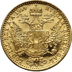 Austria, Franz Joseph I, Ducat 1914, Vienna