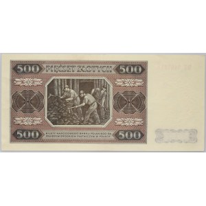 PRL, 500 złotych 1.07.1948, seria BT