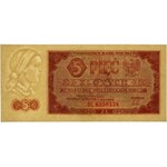PRL, 5 złotych 1.07.1948, seria BC