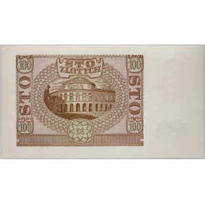 Generalne Gubernatorstwo, 100 złotych 1.03.1940, seria B, fałszerstwo Związku Walki Zbrojnej