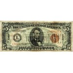 USA, Hawaii, 5 Dollars 1934, Series L