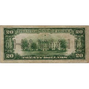 USA, Hawaii, 20 Dollars 1934, Series L