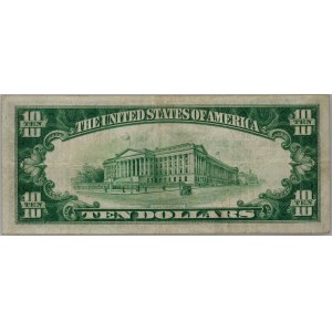 USA, The Federal Reserve Bank of Chicago, 10 Dollars 1929