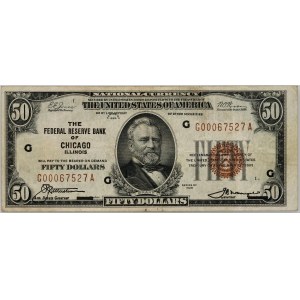 Stany Zjednoczone Ameryki, The Federal Reserve Bank of Chicago, 50 dolarów 1929