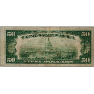 USA, The Federal Reserve Bank of Chicago, 50 Dollars 1929