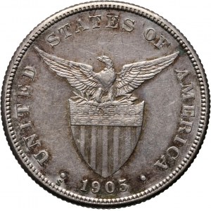 Filipiny pod administracją USA, 50 centavos 1905 S