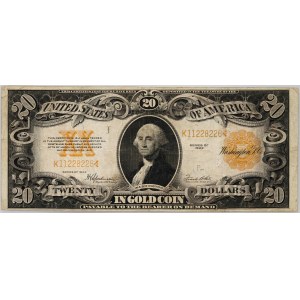 USA, 20 Dollars 1922, Gold Certificate
