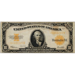 USA, 10 Dollars 1922, Gold Certificate