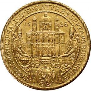 Austria, Salzburg, Paris von Lodron, 10 Ducats 1628 (1928), RESTRIKE