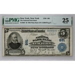 USA, National Park Bank of New York, 5 Dollars 1902, series E
