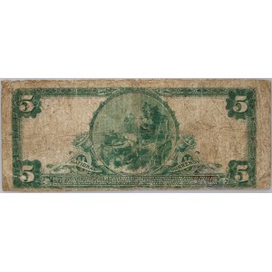 Stany Zjednoczone Ameryki, National Currency, Virginia, The Peoples National Bank of Pulaski, 5 dolarów 1919