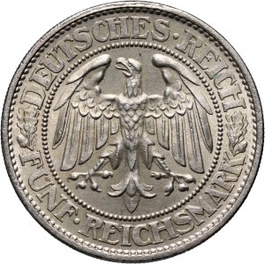 Germany, Weimar Republic, 5 Mark 1931 A, Berlin, Oak