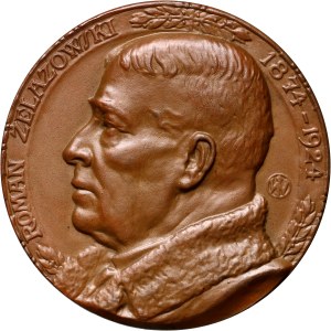II RP, medal z 1924 roku, za 50 lat pracy scenicznej dla Romana Żelazowskiego, Poznań