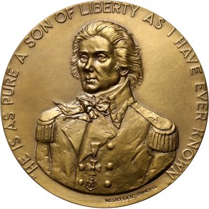 PRL, Fundacja Kościuszkowska w USA, medal uznania z 1977 roku