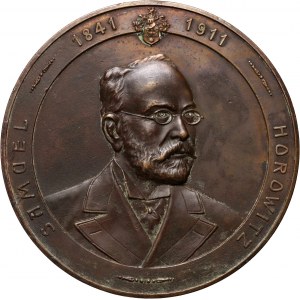 XX wiek, Lwów, medal z 1911 roku, 70. rocznica urodzin Samuela Horowitza