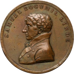 XIX wiek, medal z 1816 roku, Samuel Bogumił Linde
