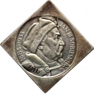 II RP, 10 złotych 1933, Warszawa, Jan III Sobieski, PRÓBA, klipa