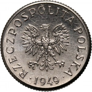 PRL, 1 grosz 1949, PRÓBA, nikiel
