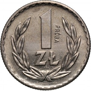 PRL, 1 złoty 1949, PRÓBA, nikiel