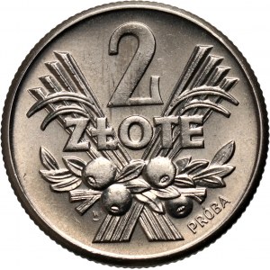PRL, 2 złote 1959, PRÓBA, nikiel