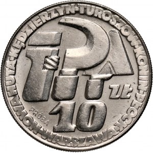 PRL, 10 złotych 1964, Klucz, sierp i kielnia, PRÓBA, nikiel