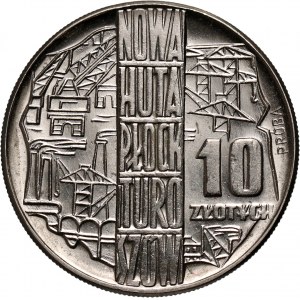 PRL, 10 złotych 1964, Nowa Huta, Płock, Turoszów, PRÓBA, nikiel