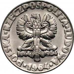PRL, 20 złotych 1964, Klucz, sierp i kielnia, PRÓBA, nikiel