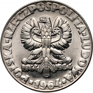 PRL, 20 złotych 1964, Drzewo, PRÓBA, nikiel