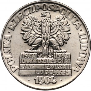 PRL, 20 złotych 1964, Nowa Huta, PRÓBA, nikiel