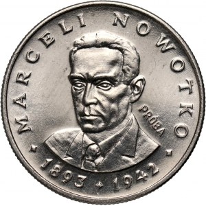 PRL, 20 złotych 1974, Marceli Nowotko, PRÓBA, nikiel