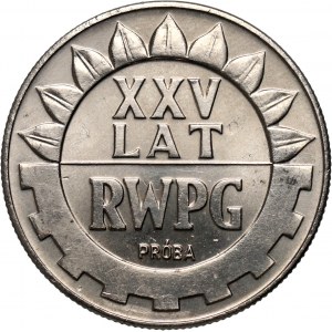 PRL, 20 złotych 1974, XXV lat RWPG, PRÓBA, nikiel