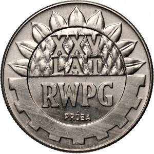 PRL, 20 złotych 1974, XXV lat RWPG, PRÓBA, nikiel