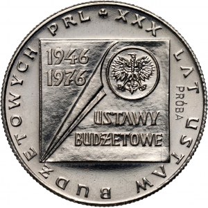 PRL, 20 złotych 1976, XXX lat ustaw budżetowych PRL, PRÓBA, nikiel