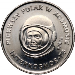 PRL, 20 złotych 1978, Pierwszy Polak w kosmosie, PRÓBA, nikiel