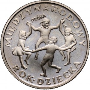 PRL, 20 złotych 1979, Międzynarodowy Rok Dziecka, PRÓBA, nikiel