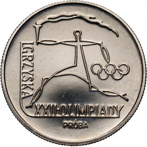 PRL, 20 złotych 1980, Igrzyska XXII Olimpiady, PRÓBA, nikiel