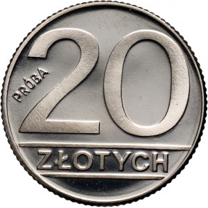 PRL, 20 złotych 1989, PRÓBA, nikiel