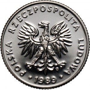 PRL, 20 złotych 1989, PRÓBA, nikiel