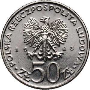 PRL, 50 złotych 1983, 300 lat Odsieczy Wiedeńskiej, PRÓBA, nikiel