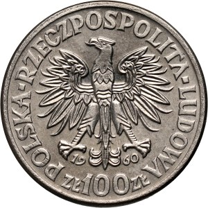 PRL, 100 złotych 1960, Mieszko i Dąbrówka, PRÓBA, nikiel