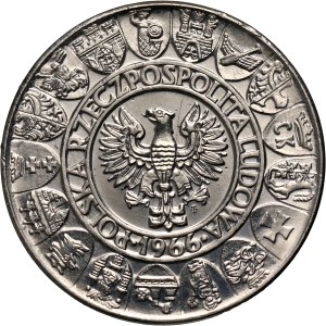 PRL, 100 złotych 1966, Mieszko i Dąbrówka, PRÓBA, nikiel