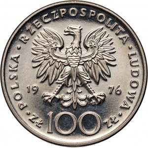 PRL, 100 złotych 1976, Tadeusz Kościuszko, PRÓBA, nikiel