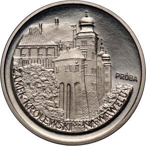 PRL, 100 złotych 1977, Zamek Królewski na Wawelu, PRÓBA, nikiel