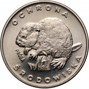 PRL, 100 złotych 1978, Bóbr, PRÓBA, nikiel