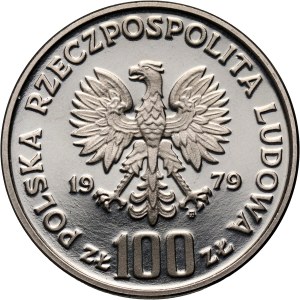 PRL, 100 złotych 1979, Ryś, PRÓBA, nikiel